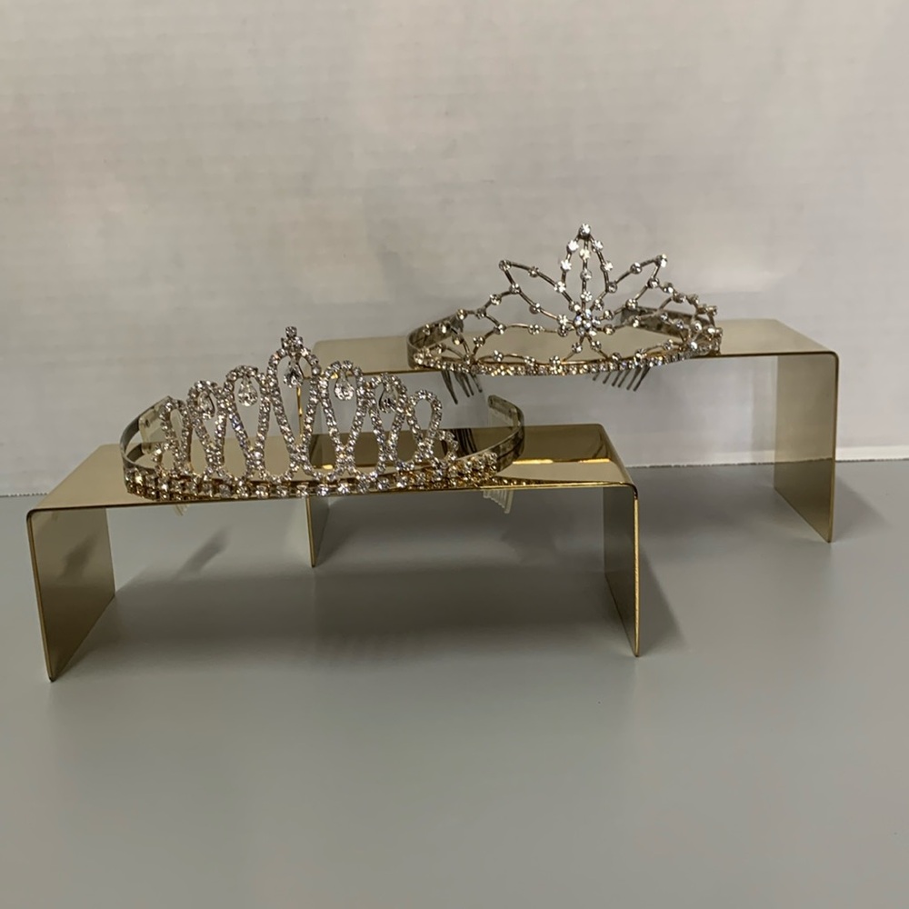 Rhinestone Tiaras lot of 2 Hair Piece, Wedding, Prom, Special Event